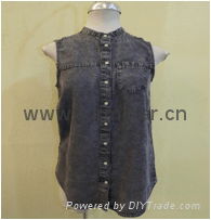 facotory cotton knit chiffon frabic shirt supplier baggy woven  wholesale  3