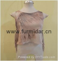 OEM customized  chiffon lace Women summer clothing chiffon blouse with side slit