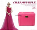 Beauty leather jewelry box with 3 drawers,6 color in stock 3