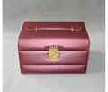 Semi automatic closing leather jewelry box 2