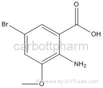 cas 864293-44-7 2-Amino-5-bromo-3-methoxybenzoic