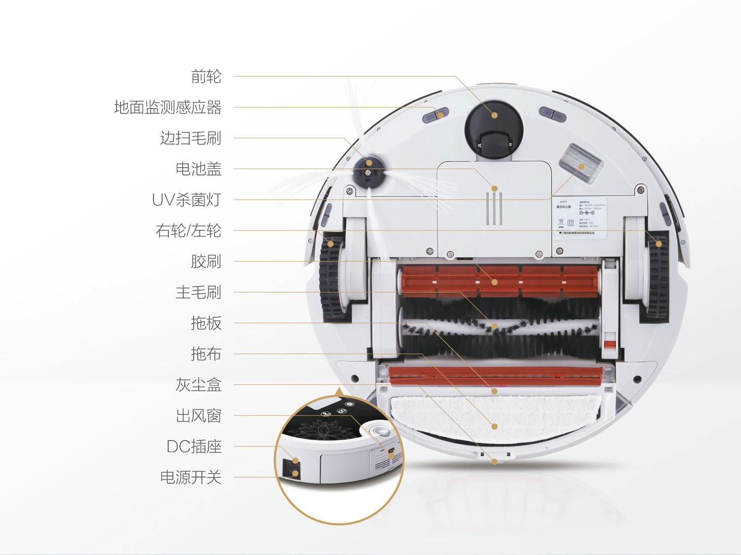 Robot Vacuum Cleaner/Wisdom Luxury Type/HY-RC571 4