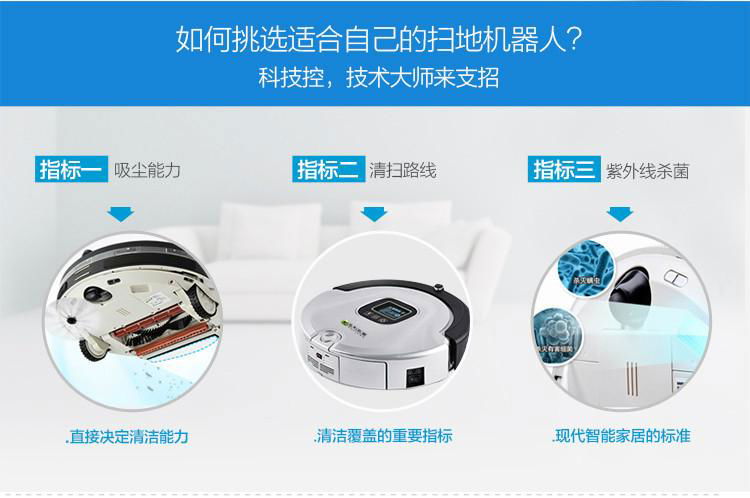 The New Design Robot Vacuum Cleaner suitable for home office by remote control 3