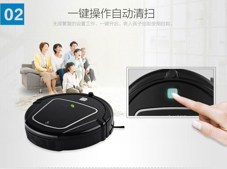 Intelligent Robot Vacuum Cleaner controlled by remote controller 5