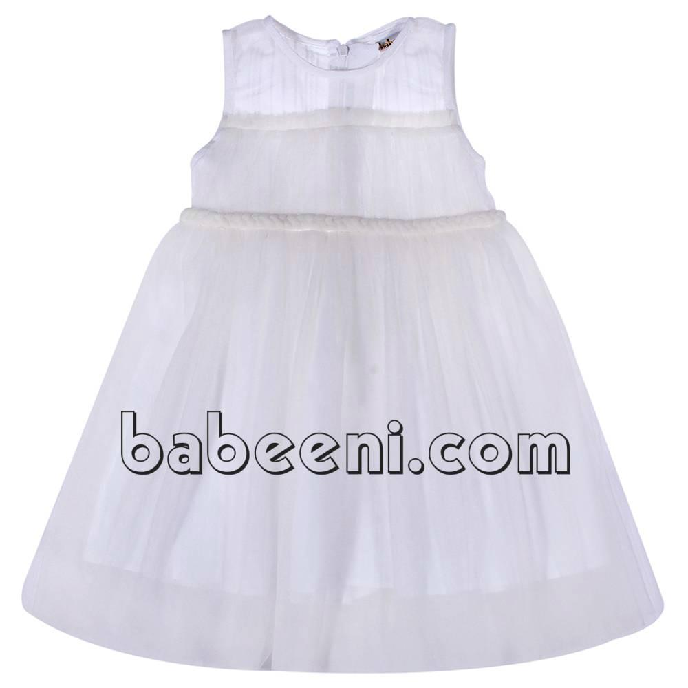 Gorgeous white girl party dress - DR 2314