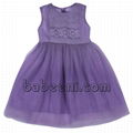 Nice geometric smocked dress for girls -