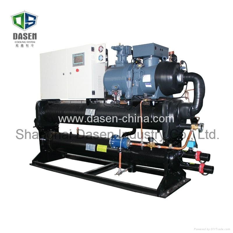 650HP Low Temperature Glycol Water Cooled Industrial Screw Water Chiller 5
