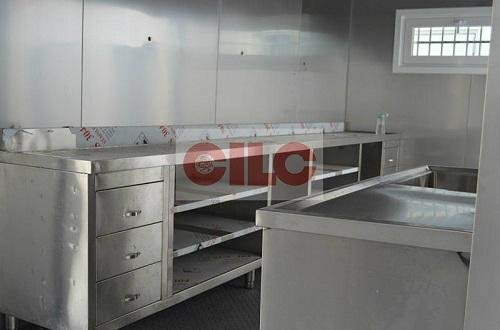 ISO 20'ft Modified Container for Fish Shop with Stainless Decoration  1