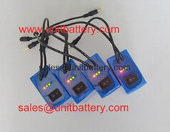 12V rechargeable lithium polymer battery pack 10000mah with Multi-led indicator