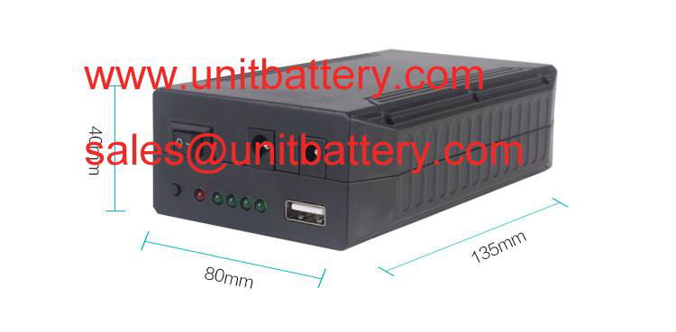 12V 9V 5V 8800mAh rechargeable lithium ion battery pack for LED panel