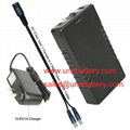  Rechargeable 12V 6000mAh/5V 12000mAh DC Output Lithium Ion Battery Pack For LED 1