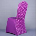 Fancy Rosette Back Spandex Chair Cover 2