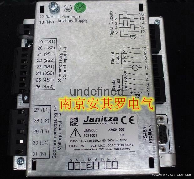 电力分析仪现货UMG 508德国原装进口Janitza 3