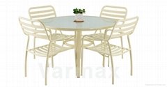 All Weather White Aluminum Outdoor Patio Furniture