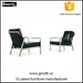 Upholstered wooden design leather dining chair 4