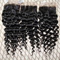 virgin brazilian human curly hair lace closure