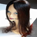 Best quanlity PU around Brazilian virgin human hair piece hair system toupee 1