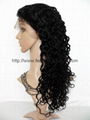 2016 women high temperature wire inclined long hair a little curly wig