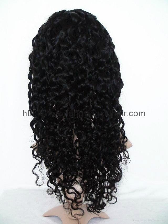 2016 women high temperature wire inclined long hair a little curly wig 2