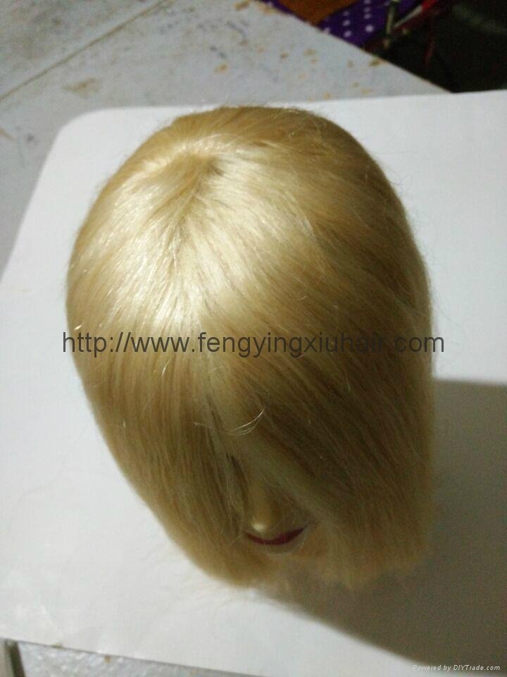 Wholesale Human Hair Thin Skin Injection Toupee for Women 4