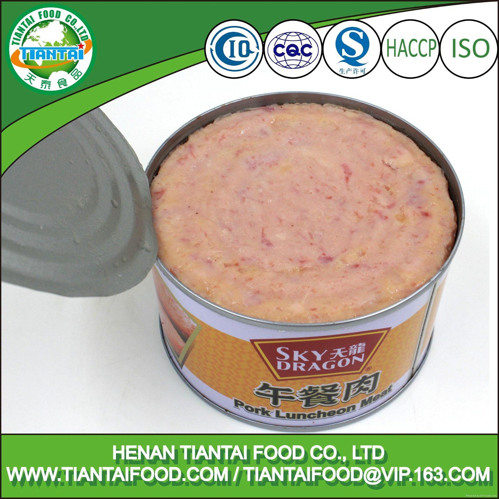 China supplier wholesale canned pork luncheon meat 2