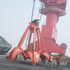 orange peel grab bucket from qingdao manufacturer 