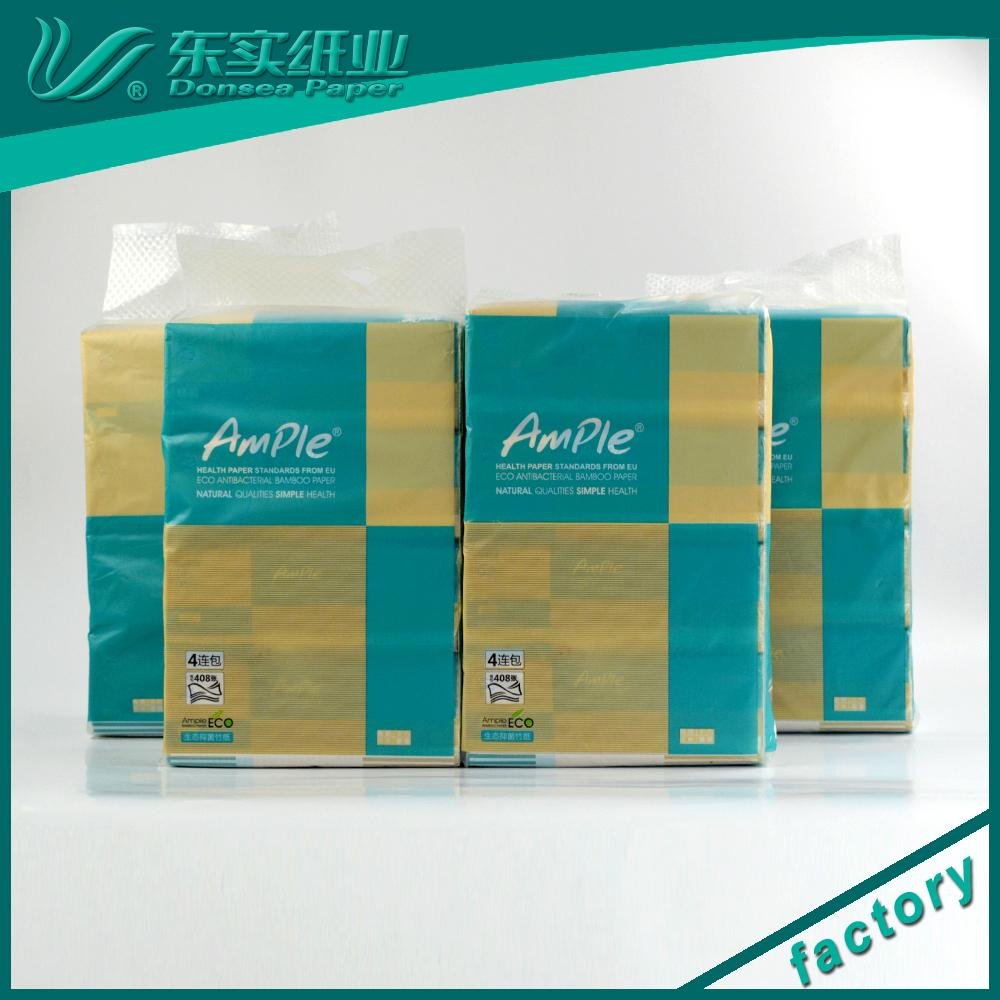 OEM Soft Packed Paper Facial Tissue Bamboo Facial Paper 3