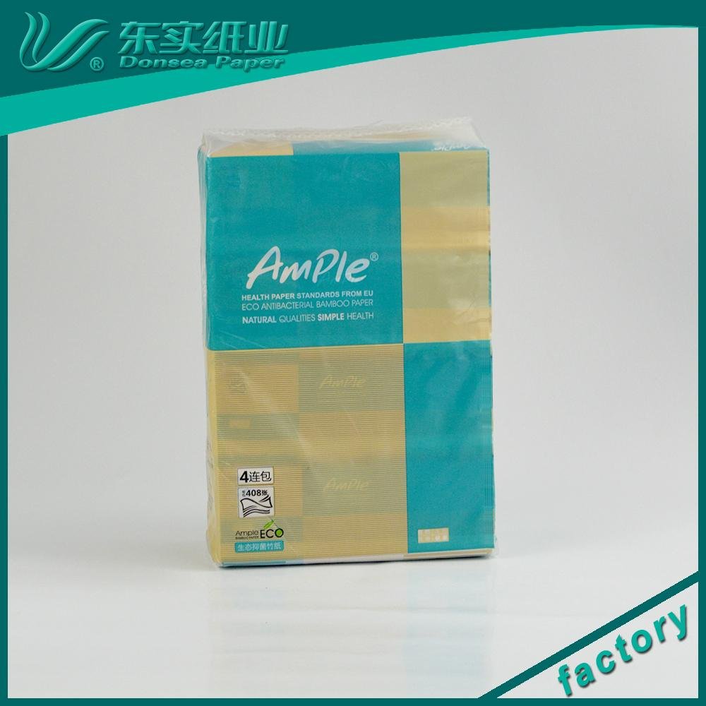 OEM Soft Packed Paper Facial Tissue Bamboo Facial Paper 5