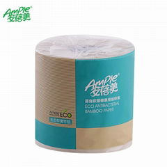 4 Ply Unbleached Bamboo Pulp Toilet Paper Bath Roll Tissue Rollo Papel Higienic