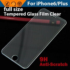 2016 New arrival for iphone 6 full cover tempered glass screen protector 