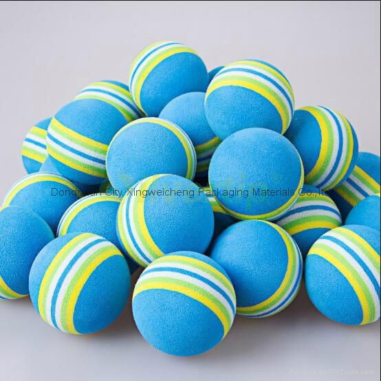 Kids Funny Toy Balls 3.5cm Rainbow Color EVA Material Ball Foam Sponge Children'