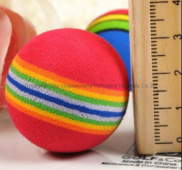 Hot Sale 3.5cm Colorful EVA Ball Cat and Dog Toy Soft Funny Ball Pet Toy 3