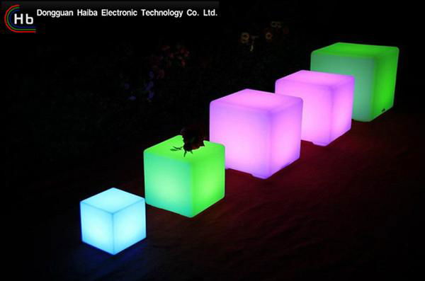 colourful waterproof led cube chair lighting hot sale led light furniture chairs