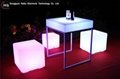 colourful waterproof led cube chair lighting hot sale led light furniture chairs 2