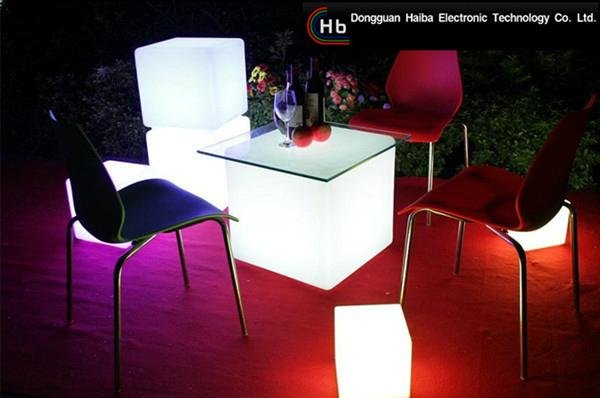 colourful waterproof led cube chair lighting hot sale led light furniture chairs 4