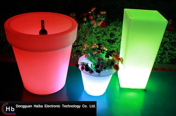 color changing LED flower pot  3