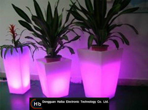 color changing LED flower pot  4