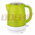 1.7L Transparent Plastic Electric Kettle Water Kettle 5