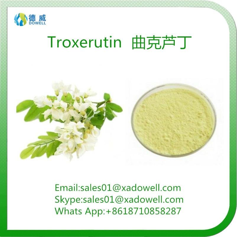 High Purity Herbal Ingredient Natural Sophora Japonica Extract Troxerutin EP 98%