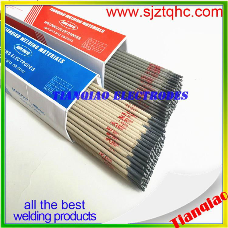 china welding rod electrodes low temperature steel welding rod aws e6013 e7018  