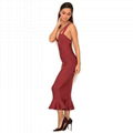 2016 new style elegant bandage fish tail long party dresses for women