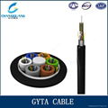 GYTA Multi Core Optical Fiber Cable Single-Mode Stranded Loose Tube Fiber Cable 