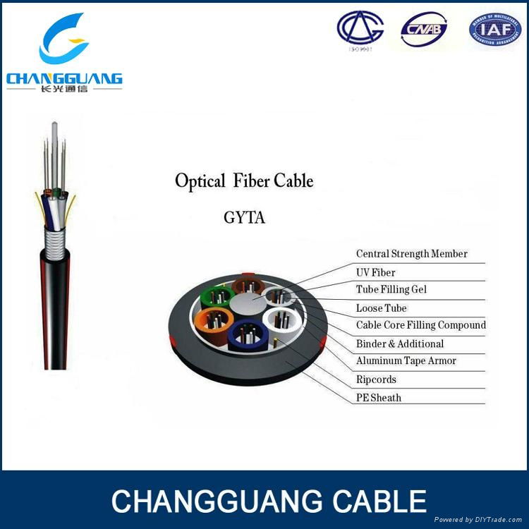 GYTA Multi Core Optical Fiber Cable Single-Mode Stranded Loose Tube Fiber Cable  5