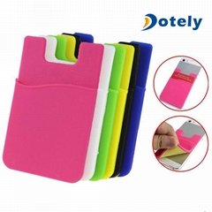 Silicone Mobile Phone Wallet Credit Card