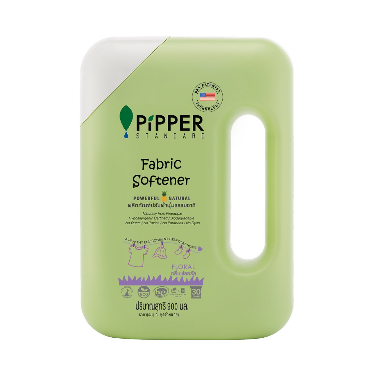 PiPPER STANDARD Natural Fabric Softener Floral Scent 900 ml