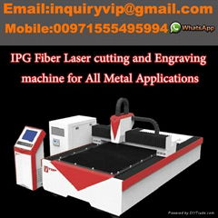 IPG Fiber Laser 1.5mx 3m to Cut and Engrave All Metal Application.