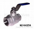 2-PC BALL VALVE, SCREWED ENDS 1