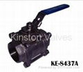 3-PC BALL VALVE, SCREWED ENDS 1