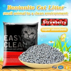 Emily Pets Bentonite Cat Litter strawberry 5L