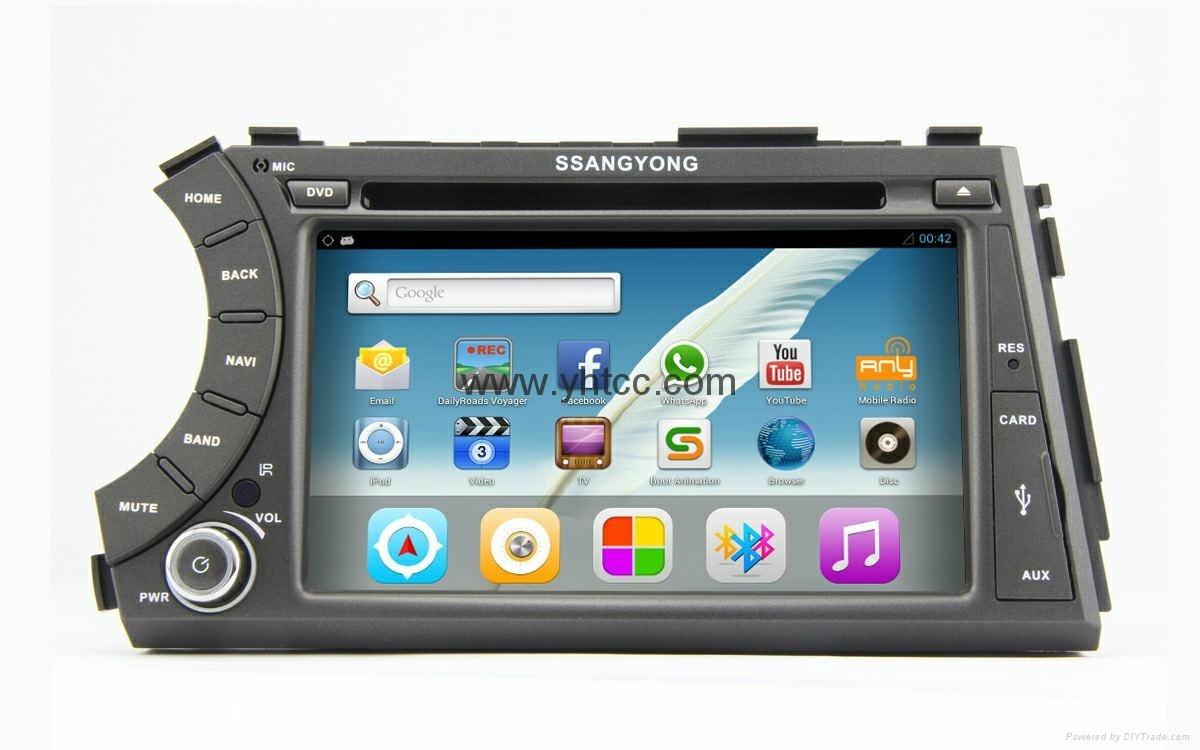 Car Multimedia for For Ssangyong Kyron Actyon 2005-2012, 7 Inch